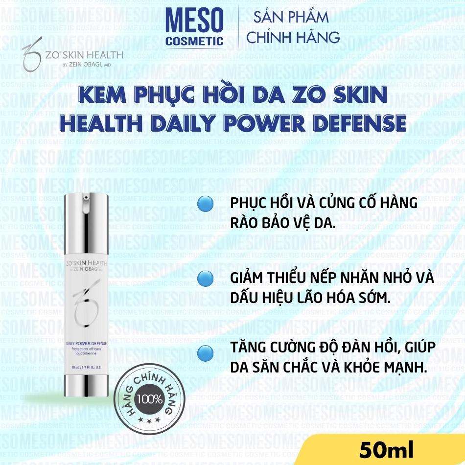 Kem phục hồi da Zo Skin Health Daily Power Defense